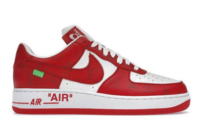 LOUIS VUITTON X AIR FORCE 1 RED SNEAKERS