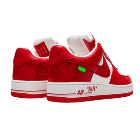 LOUIS VUITTON X AIR FORCE 1 RED SNEAKERS