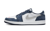 Nike SB x Air Jordan 1 Low Midnight Navy White Ember Glow Metallic Silver