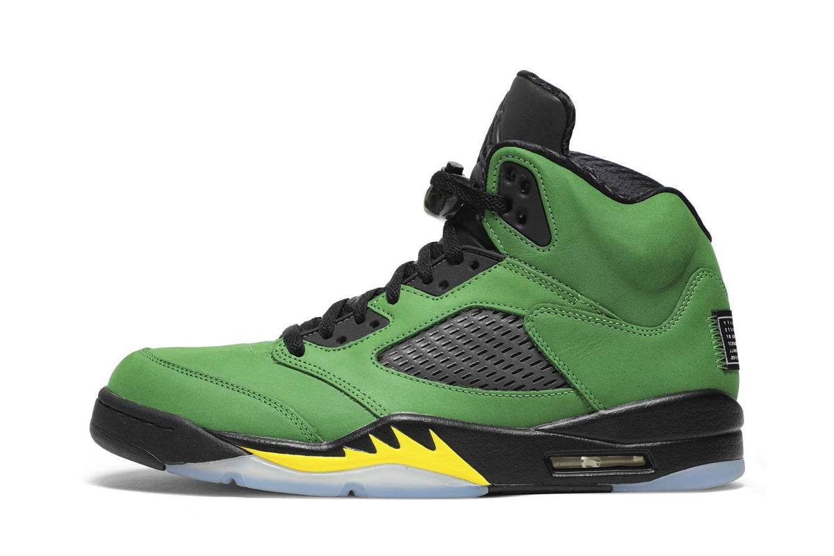 Nike Air Jordan 5 Oregon Ducks Retro Apple Green