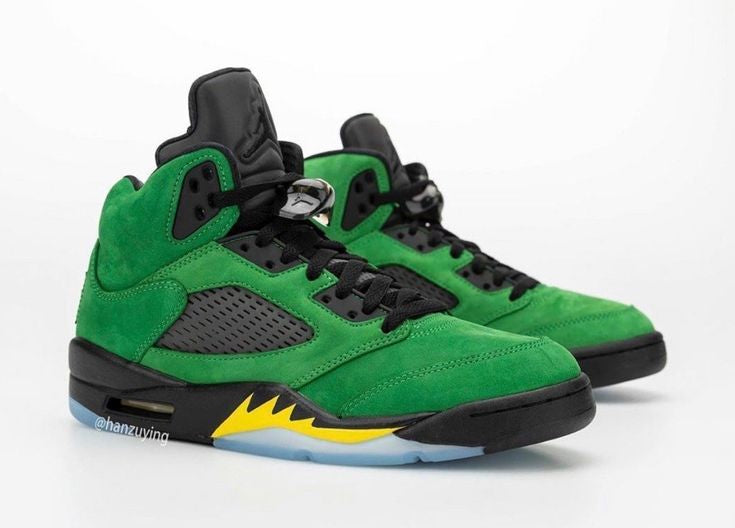 Nike Air Jordan 5 Oregon Ducks Retro Apple Green