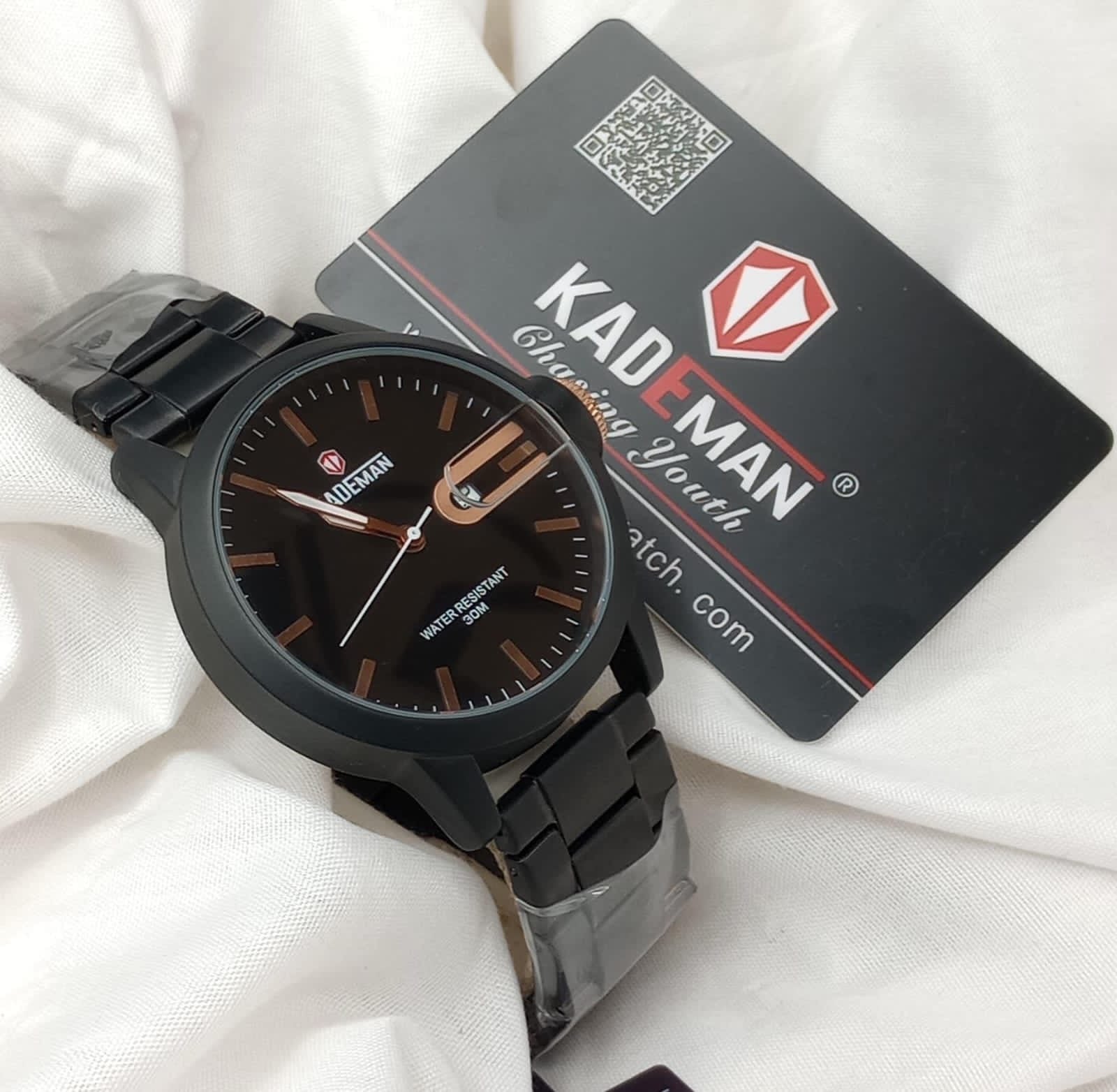 *KADEMAN*
*Original Watch* 
*Japanese Machine*
*Stainless steel chain*
*Det working*
 *With Original box and paperback*